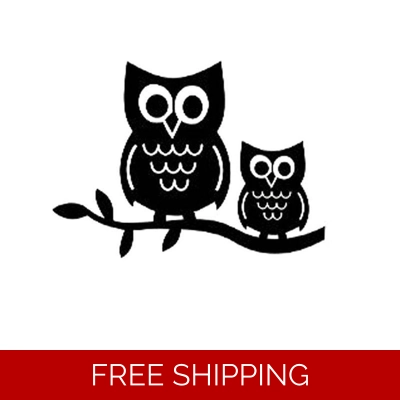 2 Owls on branch Die Cut Vinyl Decal sticker 2 Owls on branch Die Cut Vinyl Decal sticker